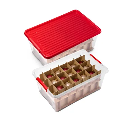 Produktbild von Kreher 2 x X-Mas Box mit Einteilern und abschließbarem Deckel