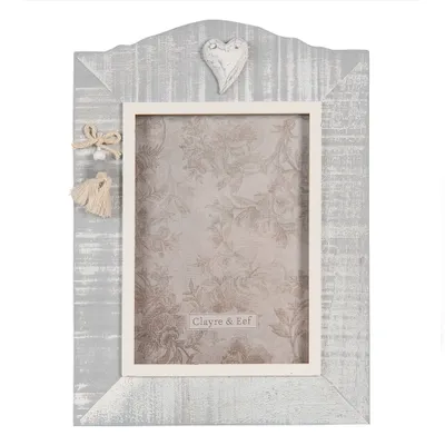 Produktbild von Clayre & Eef Bilderrahmen 13x18 cm Grau MDF Rechteck