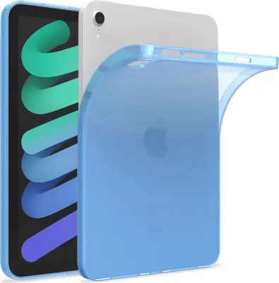 Produktbild von Hülle Kompatibel mit Apple iPad Air 4 (2020) - Transparent Silikon Cover Case Schutzhülle in Blau