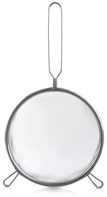 Image de Passoire en acier inoxydable avec poignée, diamètre 20 cm, couleur argent