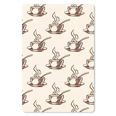 Obrázek produktu pro Podložka pod myš - Vzory - Vintage - Káva - 18x27cm - Podložka pod myš
