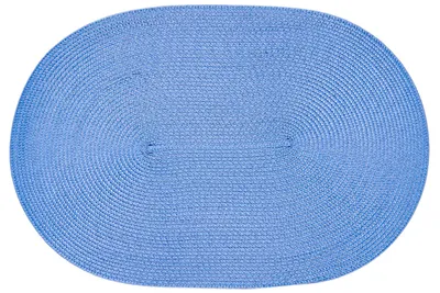 Produktbild von Platzset Polypro Bleu oval ca. 45x30 cm Platzdeckchen Tischset geflochtene Optik