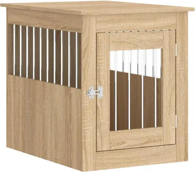 Zdjęcie produktu dla vidaXL Klatka dla psa w stylu mebli dąb sonoma 55x75x65 cm materiał drewnopochodny