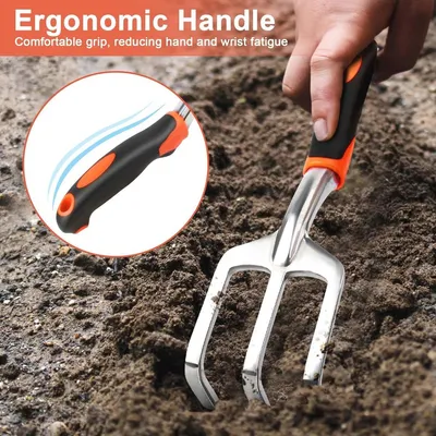 Ergonomischer Handrechen für effektives Gärtnern - Schwere Handkultivatoren