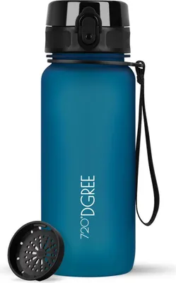 Image de Gourde uberBottle softTouch avec filtre, 650 ml / Bleu pétrole / 720DGREE