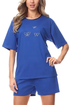 Image de Pyjama à manches courtes pour femme Merry Style 91LW1 (Bleuet (manches courtes), 36 (taille du fabricant : S))