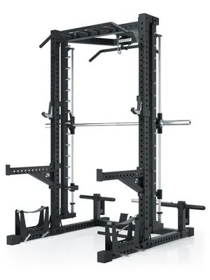 Produktbild von ATLETICA R7 Nemesis | Plate Loaded Version | 223 cm Höhe | Squat Rack mit Multipresse und Latzug