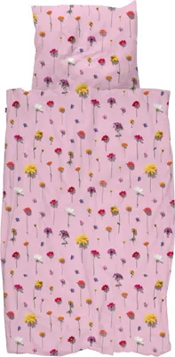 Produktbild von SNURK Bio-Baumwoll-Bettwäsche-Garnitur Bloom Pink Größe 135x200cm+80x80