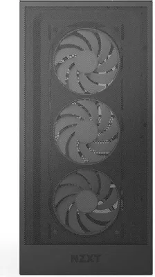 Produktbild von NZXT H5 Flow, Midi Tower, PC, Schwarz, ATX, EATX, micro ATX, Mini-ITX, SGCC, Gehärtetes Glas, Gaming