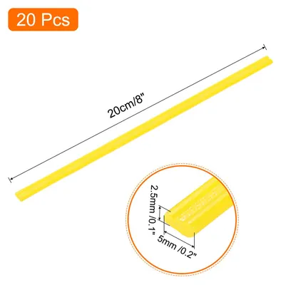 Produktbild von 20 Stš¹ck 200mm Kunststoff Schwei?st?be PE Schwei? Draht Kunststoff Schwei?en Schwei? Streifen fš¹r Plastik Schwei?ger?t Schwei?reparatur Gelb