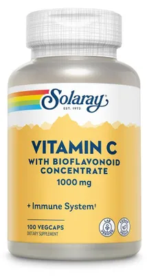 Produktbild von Vitamin C von Solaray, 1000 mg, 100 Kapseln, Secom