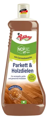 Produktbild von Poliboy NCP Parkett und Holzdielen Pflege - 1 Liter - Pflege und Schutz für verschiedene Holzböden - Vegan