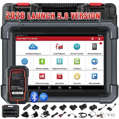 Image de Valise diagnostic auto - LAUNCH - X431 Pro TT - Diagnostic bi-directionnel - Codage ECU - 38+ réinitialisations