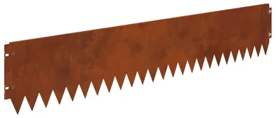 Obrázek produktu pro vidaXL Ohraničení trávníku, 20 ks, 103 x 20 cm, ocel, rezavá