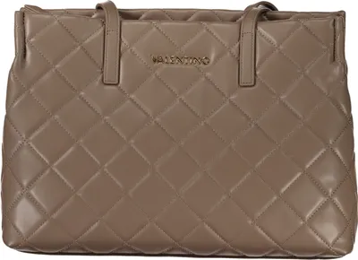 Produktbild von Damen Ledertasche Braun: Schultertasche mit Laptopfach & Reißverschluss