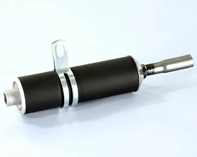Zdjęcie produktu dla Tłumik tylny Polini aluminiowy czarny, mocowanie 16 mm