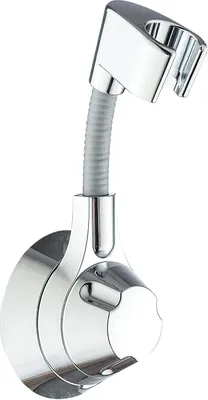 Produktbild von Duschkopfhalterung Ohne Bohren, 360° Verstellbarer Brausehalter Starke Paste Duschkopfhalterung, Handbrause Halterung, Wandhalterung, ABS Universal Duschbrause Halterung-Silber