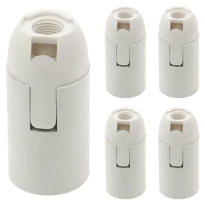 Productafbeelding van VITO Lamphouder E14 - Wit - E14 fitting - 5 stuks