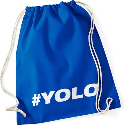 Produktbild von Turnbeutel #yolo Hashtag Hipster Beutel Tasche Baumwolle Gymbag Autiga®
