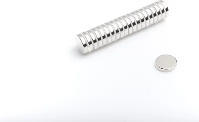 Produktbild von Neodym Magnete 15 x 3 mm 10 Stück  mm N38, Extrem stark, Magnettafeln, Kühlschränke, Whiteboards, DIY