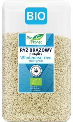 RYŻ BRĄZOWY OKRĄGŁY BIO 1 kg - BIO PLANET