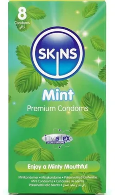 Immagine prodotto di Skins - Preservativi Premium Alla Menta Confezione Da 8