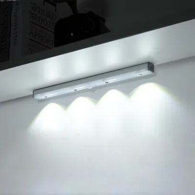 Produktbild von 30cm LED Unterbauleuchte Dimmbar Aufladbar Lichtleiste mit Bewegungssensor Schranklicht Küchenleuchte, Kaltweiß