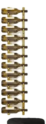 Produktbild von Weinregal, goldenes Eisen, Wandmontage-Design, Gold