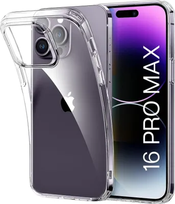 Immagine prodotto di Custodia per iPhone 16 PRO MAX - Custodia trasparente per cellulare Custodia protettiva antigraffio ultrasottile Phonillico®