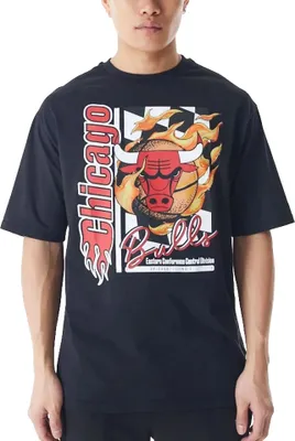Produktbild von New Era NBA Oversized Shirt - FLAME Chicago Bulls - M