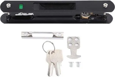 Image de Porte coulissante moderne avec double serrure pour la maison