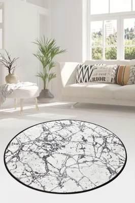 Produktbild von Conceptum Hypnose, Marble- Marble CHL, Bunt, Kurzflorteppiche, 50% Samtgewebe / 50% Polyester