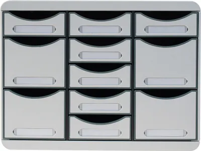 Produktbild von Exacompta Schubladenbox STORE BOX MULTI 11 offene Schubladen Lichtgrau 313740D