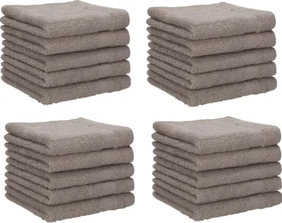 Produktbild von Betz 20 Stück Seiftücher 30x30 cm PALERMO 100% Baumwolle  Farbe: stone