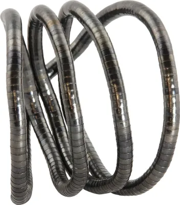 Produktbild von Biegsame Halskette Schlangenkette anthrazit 6mm Kette Armband