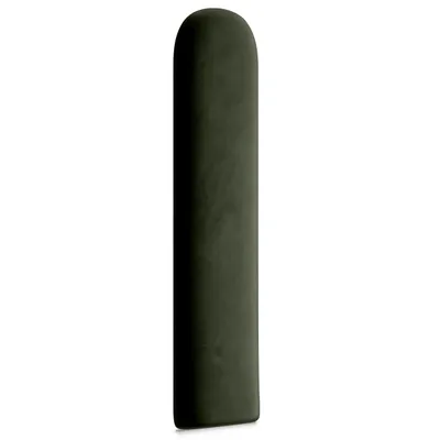 Immagine prodotto di Pannello di rivestimento ovale WALLPOLSTER cuscino da parete testata del letto pannello da parete kaki 20 cm x 80 cm