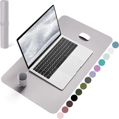 Image de YSAGi Sous-mains, Tapis de souris avec cuir, 60x35cm, Graulila