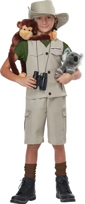 Immagine prodotto di Costume da avventuriero coraggioso per bambini beige-verde - 152 (10-12 anni)