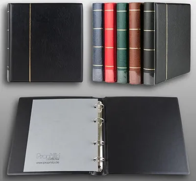 Produktbild von Prophila Collection Album A5 Standard-Ringbinder für Münzen Banknoten Postkarten ETB (schwarz)