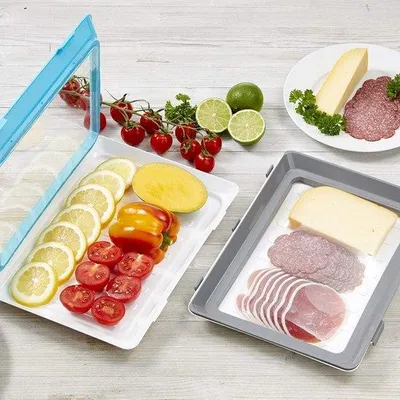 Immagine prodotto di Contenitori per alimenti, set da 2 pezzi, ecologici, senza BPA, adatti al microonde e alla lavastoviglie, ideali come contenitori per il pranzo o bento box.