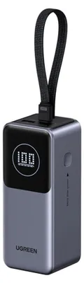 Zdjęcie produktu dla Zewnętrzny akumulator z cyfrowym wyświetlaczem, 20000mAh, USB, 2x Type-C, 130W, 20000mAh - Ugreen PB723 (55365B) - Szary