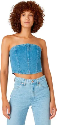 Produktbild von Wrangler Bustier Slim Fit Less Top Blau S Frau Blau S