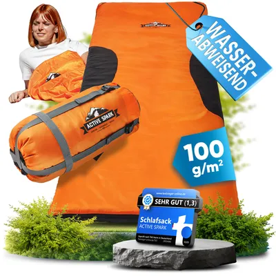 Produktbild von ACTIVE SPARK Schlafsack – Sommerschlafsack Ultraleicht & atmungsaktiv
