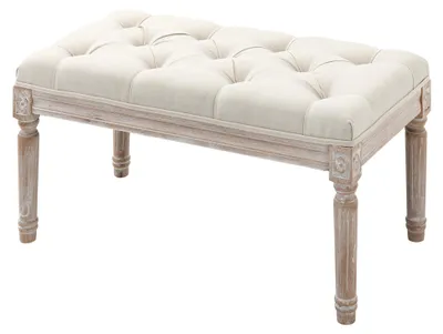 Immagine prodotto di Pouf imbottito - Panca imbottita | Colore: Marrone | Dimensioni: 40x80x43 cm