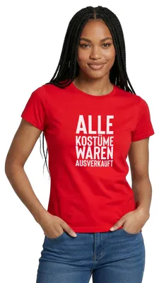 Produktbild von Spreadshirt Alle Kostüme Waren t Fasching Frauen T-Shirt, XL, Rot
