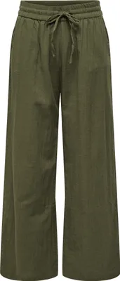 Produktbild von ONLY Leinenhose mit Kordelzug und elastischem Bund Größe: M