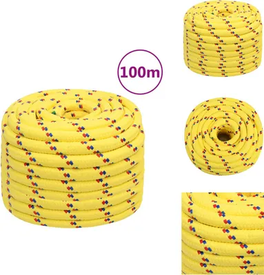Produktbild von vidaXL Bootsseil Gelb 20 mm 100 m Polypropylen -  Seile