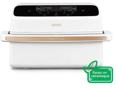 Obrázok produktu pre Fritovací hrn na vzduchu Air Fryer COSORI Dual Blaze Twinfry, kompaktný, 8,6 litra, 2700 W, biela