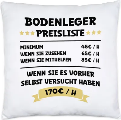 Produktbild von Bodenleger Preisliste Kissen Boden Gebäude Böden Fußboden Parkett Bodenbelag Räume Beruf Arbeit
