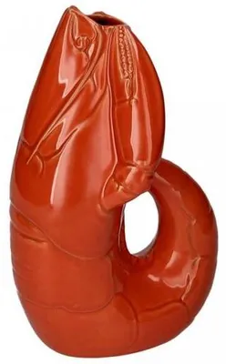 Produktbild von Gift Company Vase Madame Crevette Hummer Orangerot (32cm)